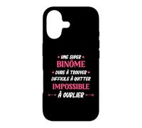 Humour Binôme Femme Super Binôme Coque pour iPhone 17
