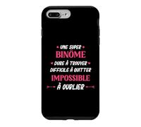 Humour Binôme Femme Super Binôme Coque pour iPhone 7 Plus/8 Plus