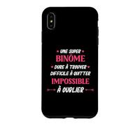 Humour Binôme Femme Super Binôme Coque pour iPhone XS Max