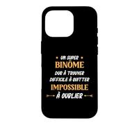 Humour Binôme Homme Super Binôme Coque pour iPhone 16 Pro