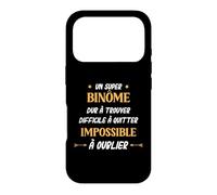 Humour Binôme Homme Super Binôme Coque pour iPhone 17 Pro