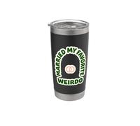 Humour bizarre marié Amour insolite non conventionnel Gobelet isotherme en acier inoxydable double paroi