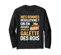 Humour Bonnes Résolutions Nouvel an Galette des Rois Cadeau Manche Longue