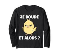 Humour bouder Simple Poussin Mignon grognon Drole Je boude Manche Longue