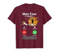 Humour Boulanger Homme Cadeau Papa Boulangerie Papy Papi Tee T-Shirt, Homme, Marron, S