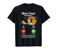 Humour Boulanger Homme Cadeau Papa Boulangerie Papy Papi Tee T-Shirt, Homme, Noir, S