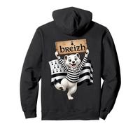 Humour Bretagne Hermine et Drapeau Breton Breizh Sweat à Capuche