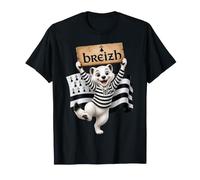 Humour Bretagne Hermine et Drapeau Breton Breizh T-Shirt
