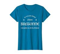 Humour Bretagne Je n'ai Pas Choisi d'être Bretonne Breizh T-Shirt, Femme, Saphir, XS