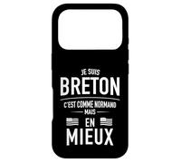 Humour Breton, C'est comme Normand mais en Mieux BZH Coque pour iPhone 17 Pro