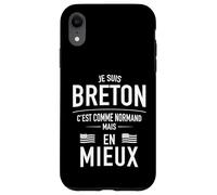 Humour Breton, C'est comme Normand mais en Mieux BZH Coque pour iPhone XR