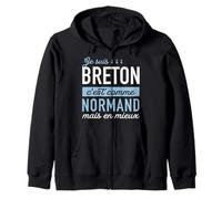 Humour Breton, C'est comme Normand mais en Mieux Sweat à Capuche