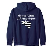 Humour Breton Etats-Unis d'Armorique Bretagne Sweat à Capuche