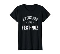 Humour Breton Je Peux Pas J'Ai Fest-Noz Idée Cadeau Bretagne T-Shirt Graphique avec Valeur