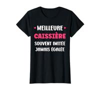 Humour caissière Fille Original départ Meilleure caissière T-Shirt