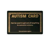 Humour Card - Excuse Gag Wallet Prop for Adults | Funny Stocking Stuffer with Compact Size & Sayings for Family Friends Colleagues Home Workplace Party Office Everyday Jokes Gift for Men Women