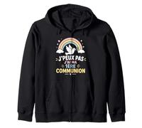 Humour caté Citation J'Peux Pas Jai Ma Première Communion Sweat à Capuche