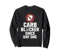 Humour cétogène drôle Meme alimenté par Fat Zero Carbs Bacon Sweatshirt
