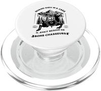 Humour Chasse Dieu Créé De Bons Chasseurs Cadeau Chasseur PopSockets PopGrip pour MagSafe