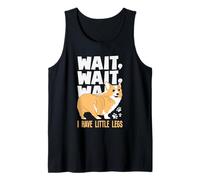 Humour Chat en Train de Courir Wait for Me I Have Little Legs Débardeur