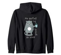 Humour Chat Tasse café Mauvaise Humeur Regard Cadeau frère Chaton Sweat à Capuche