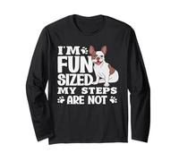 Humour Chien en Train de Courir Wait for Me I Have Little Legs Manche Longue