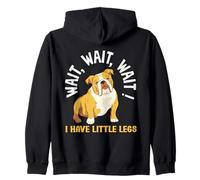 Humour Chien en Train de Courir Wait for Me I Have Little Legs Sweat à Capuche