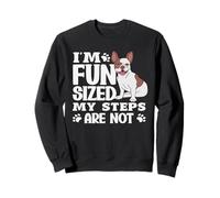 Humour Chien en Train de Courir Wait for Me I Have Little Legs Sweatshirt
