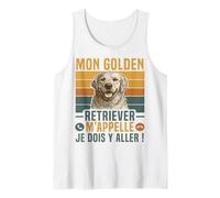 Humour Chien Mon Golden Retriever M' Appelle Cadeau Vintage Débardeur
