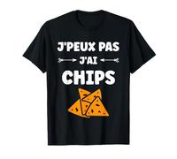 Humour Chips patate nourriture j'peux pas j'ai chips T-Shirt