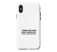 Humour Chorale Chanteuse Witty Tenor Section Coque pour iPhone X/XS