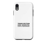 Humour Chorale Chanteuse Witty Tenor Section Coque pour iPhone XR