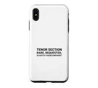 Humour Chorale Chanteuse Witty Tenor Section Coque pour iPhone XS Max