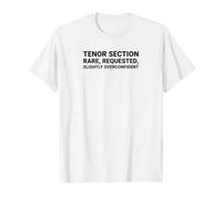 Humour Chorale Chanteuse Witty Tenor Section T-Shirt