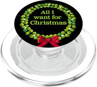 Humour Choux de Bruxelles Drôle à Noël des Fiers Végétariens PopSockets PopGrip pour MagSafe