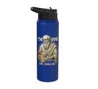 Humour chrétien drôle : « Ça va bien » - Job, 2000 av. J.-C. Stainless Steel Insulated Water Bottle