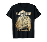 Humour chrétien drôle : « Ça va Bien » - Job, 2000 AV. J.-C. T-Shirt Graphique avec Valeur