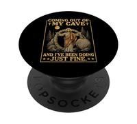 Humour chrétien drôle de Jésus sortant de ma Grotte PopSockets PopGrip Adhésif
