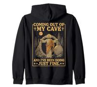 Humour chrétien drôle de Jésus sortant de ma Grotte Sweat à Capuche