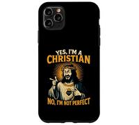 Humour chrétien Pas Parfait Cool Foi Religieuse Homme Coque pour iPhone 11 Pro Max