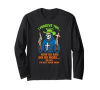 Humour chrétien Sin No More Or Do Fun Femmes Religieux Manche Longue