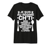 Humour Ch'ti Régime & Apéro Nord Cadeau Spécialité T-Shirt Haut de Gamme