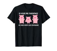 Humour cochons agriculteur élevage animal drôle T-Shirt
