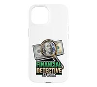 Humour Comptable de détective Financier au Travail Coque pour iPhone 15