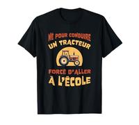 Humour Conduire un Tracteur Garçon Agriculteur Enfant T-Shirt
