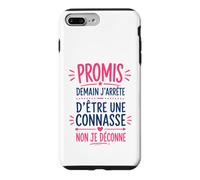 Humour Copine Promis Demain J'arrête D'être Une Connasse Coque pour iPhone 7 Plus/8 Plus
