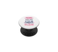 Humour Copine Promis Demain J'arrête D'être Une Connasse PopSockets PopGrip Adhésif