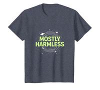 Humour Cosmique à Peine tolérable et Inoffensif T-Shirt, Enfant, Bleu Chiné, 4 Ans