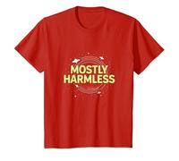 Humour Cosmique à Peine tolérable et Inoffensif T-Shirt, Enfant, Rouge, 4 Ans