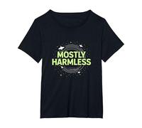 Humour Cosmique à Peine tolérable et Inoffensif T-Shirt, Femme Grandes Tailles, Noir, 4X